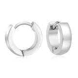 Steel color/gold Earrings without diamond inner ring 4*6