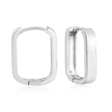 16.3*21.5mm rectangle earrings steel color