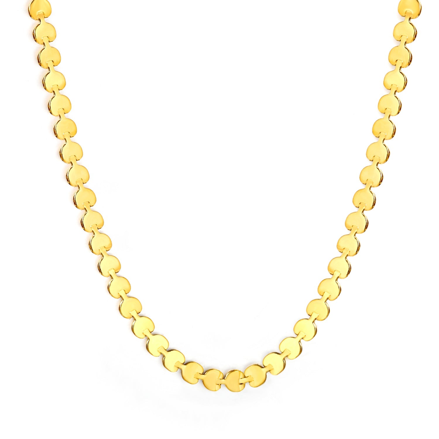 3.6*2.7mm with heart 42+5cm end chain+7.5*5.7mm heart end tag necklace gold color asonjewelry