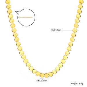 3.6*2.7mm with heart 42+5cm end chain+7.5*5.7mm heart end tag necklace gold color