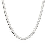 3.2mm width*42+5cm end chain+4.6*7.4mm crescent tail plate necklace steel color