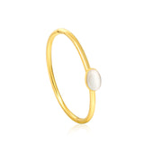 11.1*15.4mm oval white cat's eye line 3.9+outside 57.9*outside 68.5mm hard bracelet gold color