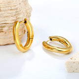 18.8*24.8mm irregular 0 shape earrings gold color