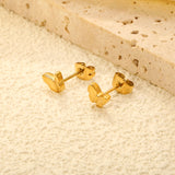 6.7*5.7mm Butterfly regular pin earrings steel color/golden color