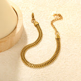Double-Strand Chain Bracelet 19+5cm Gold