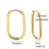 Wholesale U-shaped minimalist earrings for everyday wear