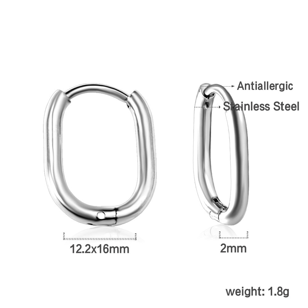 Wholesale U-shaped minimalist earrings for everyday wear asonjewelry