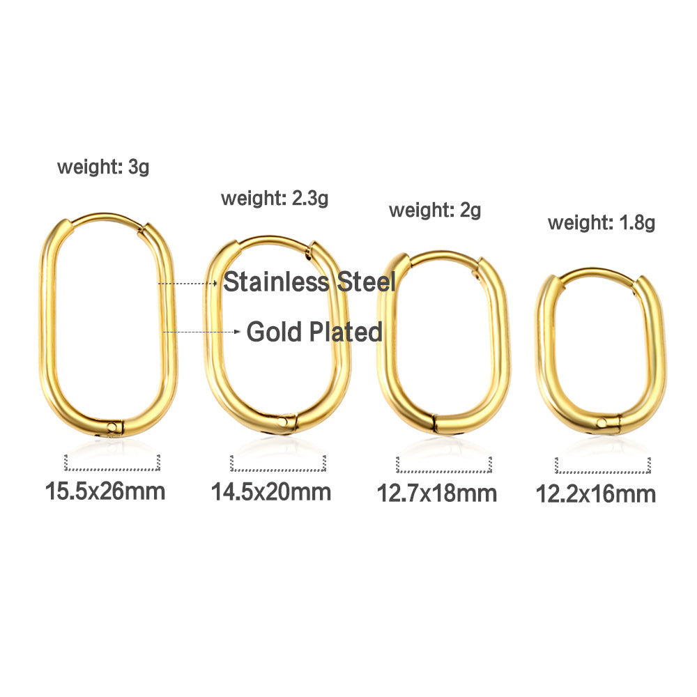 Wholesale U-shaped minimalist earrings for everyday wear
