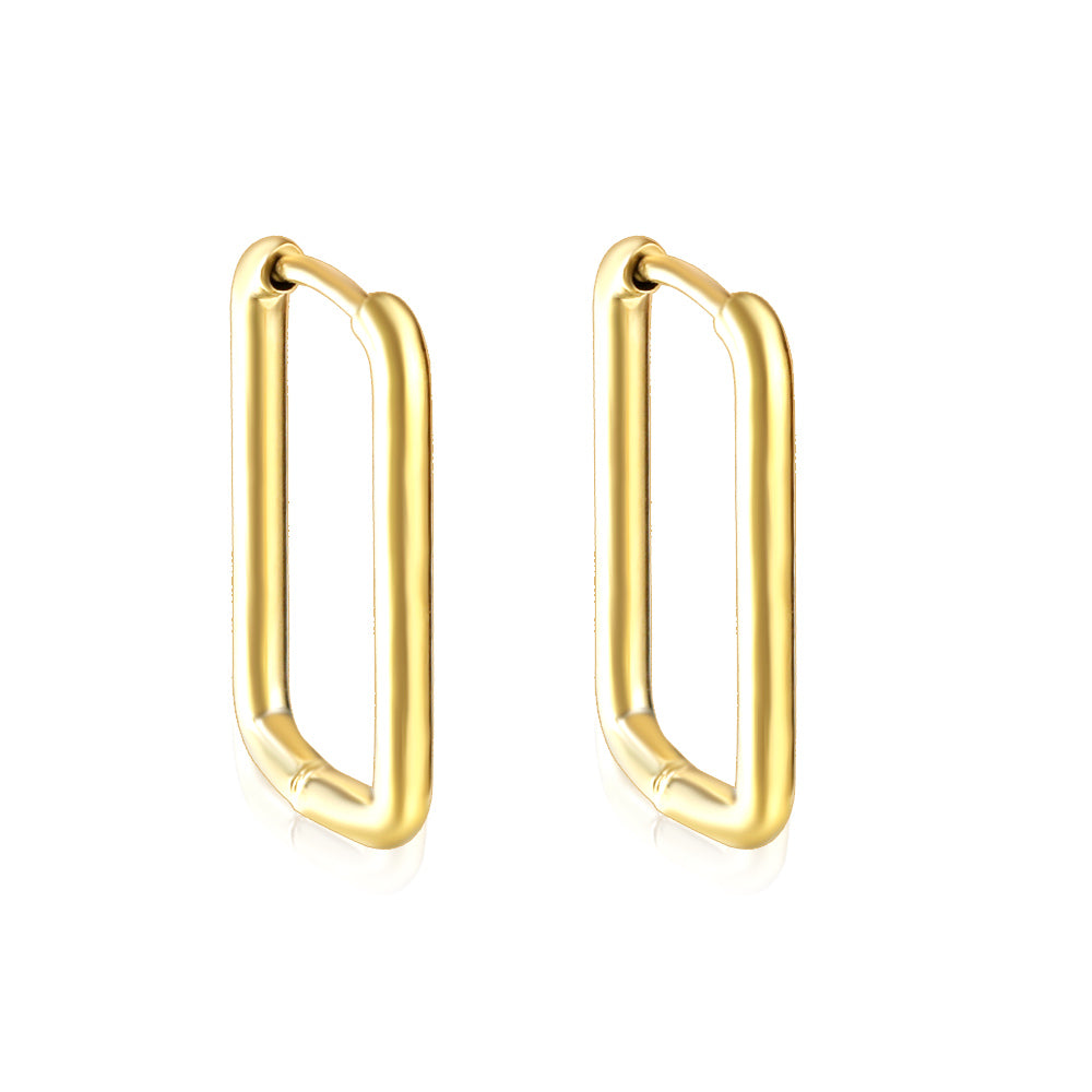 Rectangular ear buckle