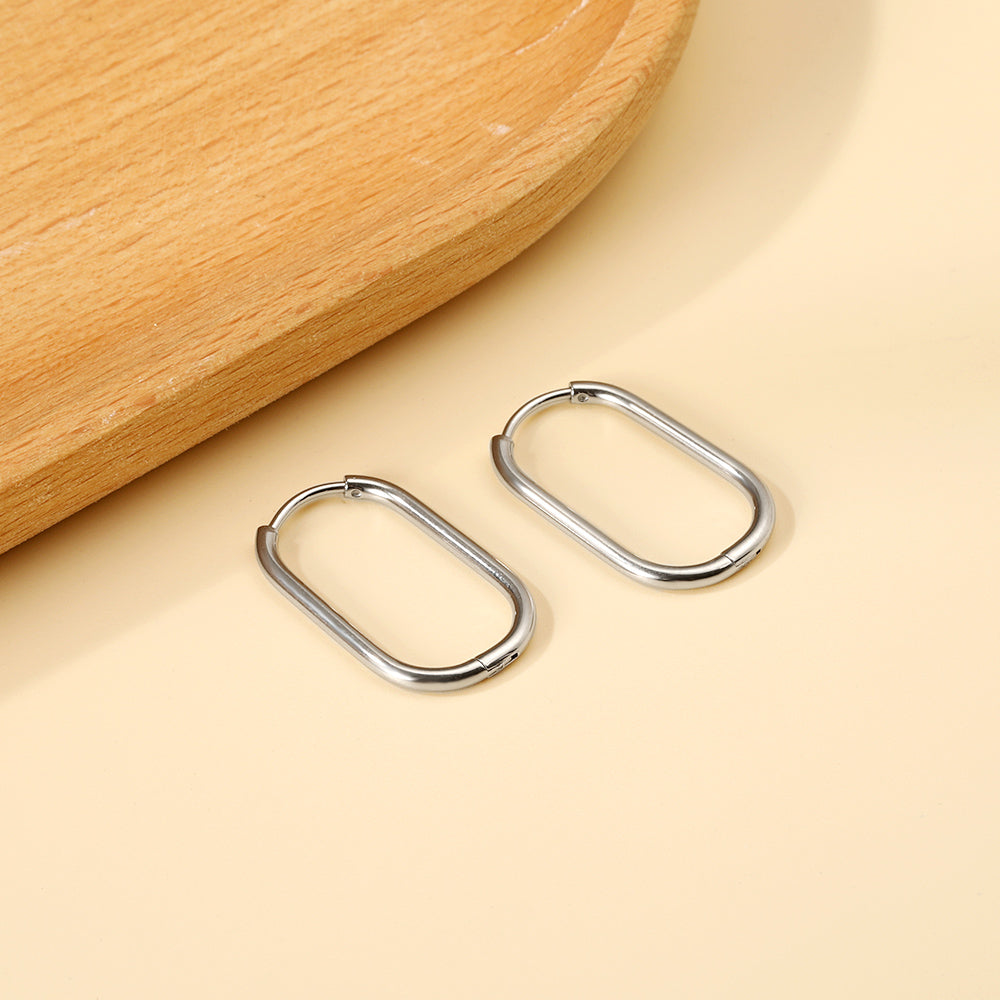 Wholesale U-shaped minimalist earrings for everyday wear asonjewelry