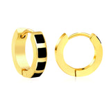 2.9*13.4mm spherical ear clips black oil/purple/pink gold color