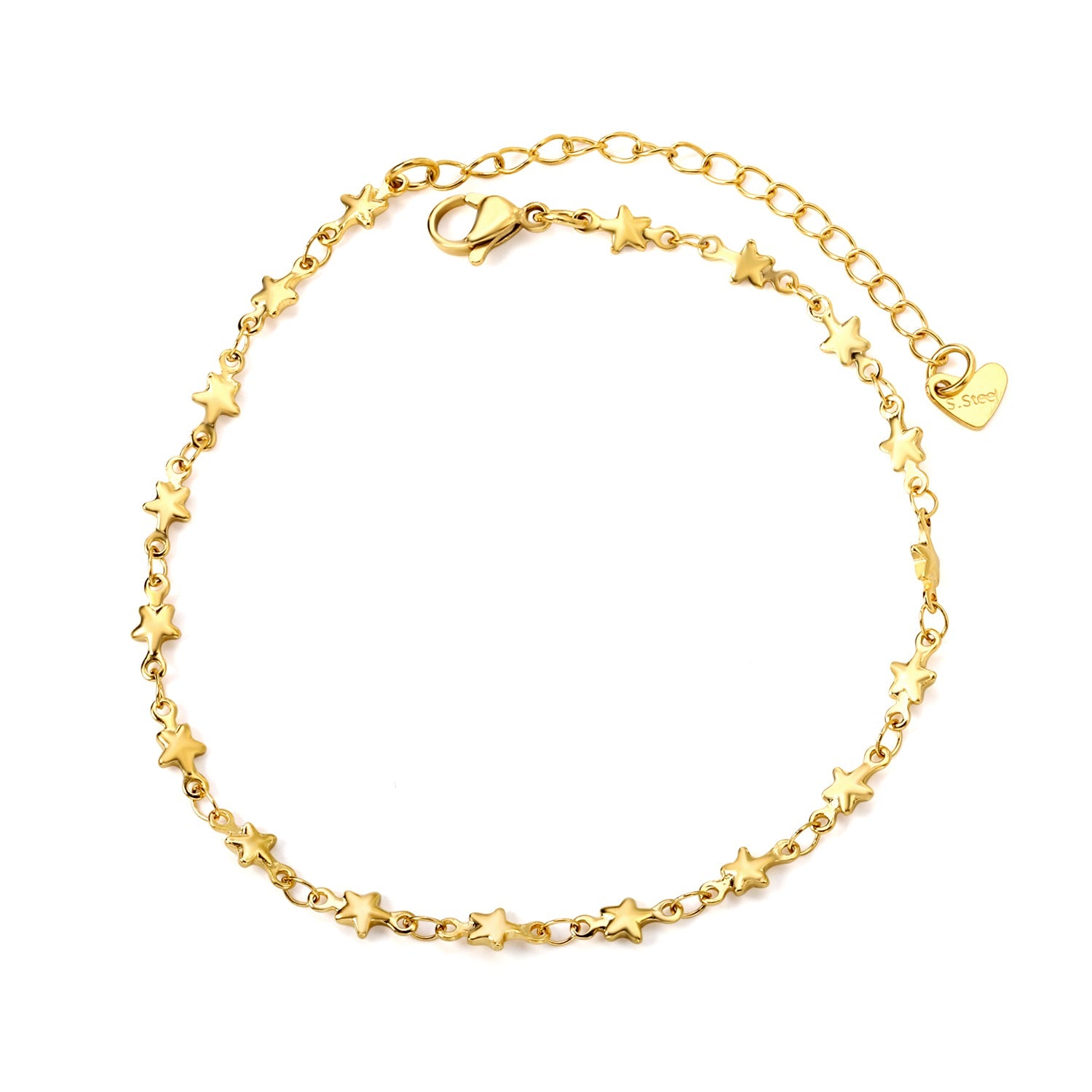 4.4mm Star Accessory Anklet 22+6cm asonjewelry