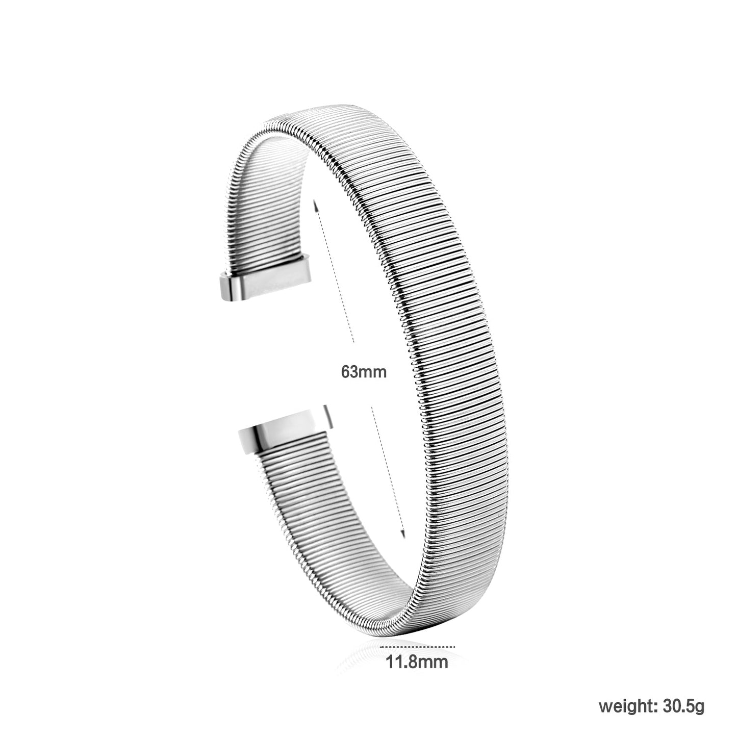 Golden Hard Bracelet 11.8*63mm asonjewelry