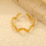 5.5mm Light Luxury Golden Adjustable Ring ¨C Moderate Width with Premium Finish, Unique & Non-Common Design