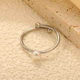 5mm Freshwater Pearl Adjustable Ring