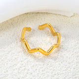 5.5mm Light Luxury Golden Adjustable Ring ¨C Moderate Width with Premium Finish, Unique & Non-Common Design