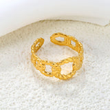 5.6mm Chic Golden Open Ring for Women ¨C Medium-Width Adjustable Band, Sleek & Versatile for Everyday Styling