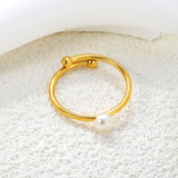 5mm Freshwater Pearl Adjustable Ring
