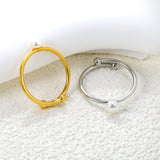 5mm Freshwater Pearl Adjustable Ring