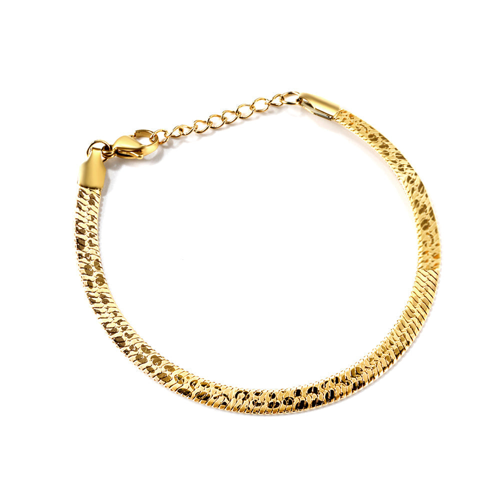 Razor Shatter Bracelet 18+3cm Golden asonjewelry