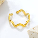 5.5mm Light Luxury Golden Adjustable Ring ¨C Moderate Width with Premium Finish, Unique & Non-Common Design