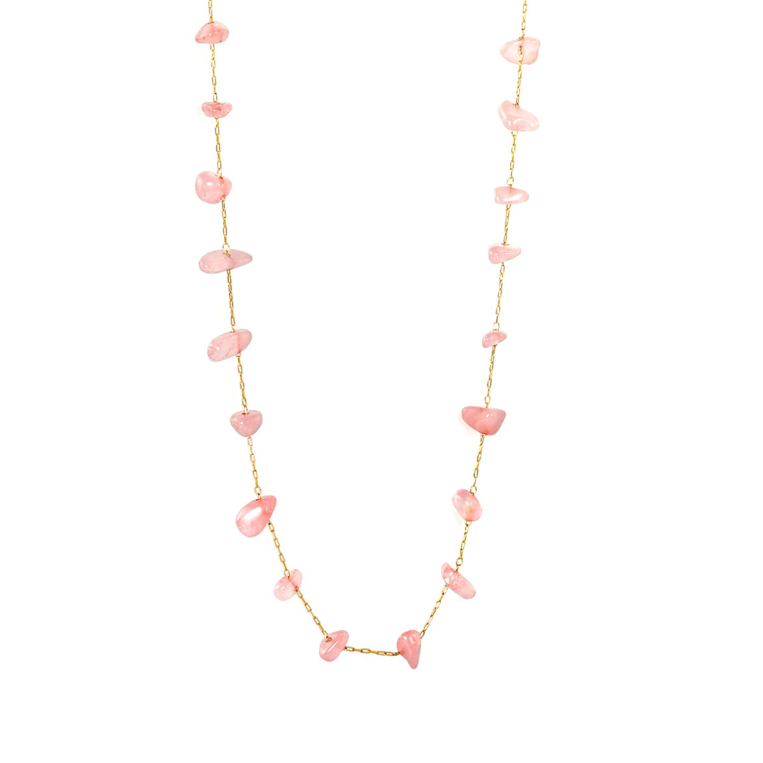 White turquoise/amethyst/pink stone/sky blue stone/turquoise/mixed color stone accessories 0.3 cross elongated chain *40+5cm+6mm round tail plate necklace gold color asonjewelry