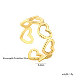 6.8mm Vintage Golden Adjustable Ring ¨C Matte Antique Finish, Wide Open Band, Retro-Inspired & Unique