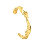 Thickness approx. 5.5mm*Width approx. 10.4*Inner diameter 60mm Bracelet Gold Color