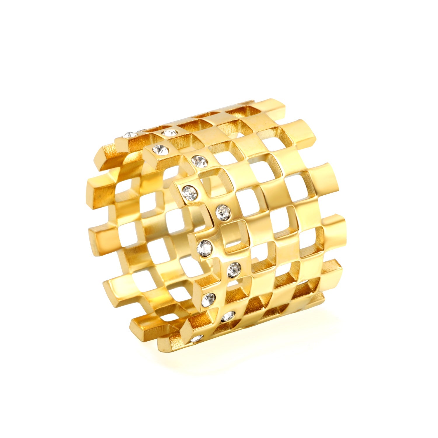 New Wispy Diamond Exaggerated Index Ring asonjewelry