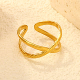 7.9mm High-Profile Golden Open Ring ¨C 7.9mm Elevated Wide Band, Adjustable & Eye-Catching for Statement Style