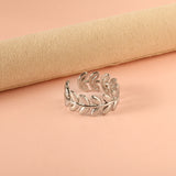 Open-end ring 8.8mm high Steel/gold color