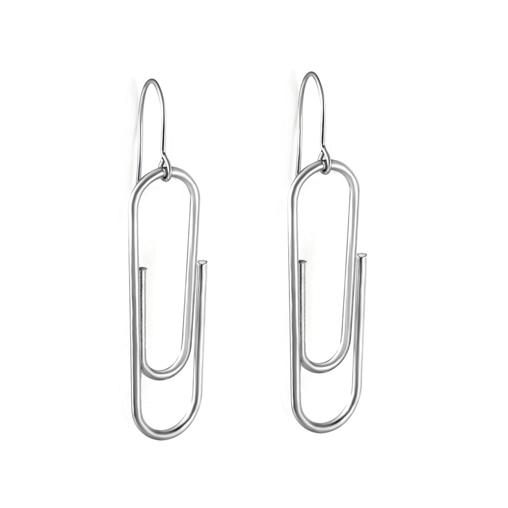 13*40.7mm pinback earrings in steel color