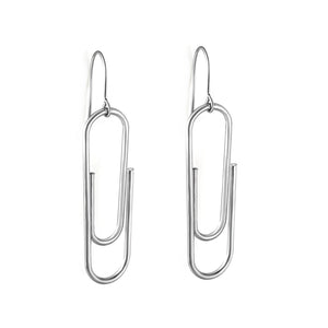 13*40.7mm pinback earrings in steel color