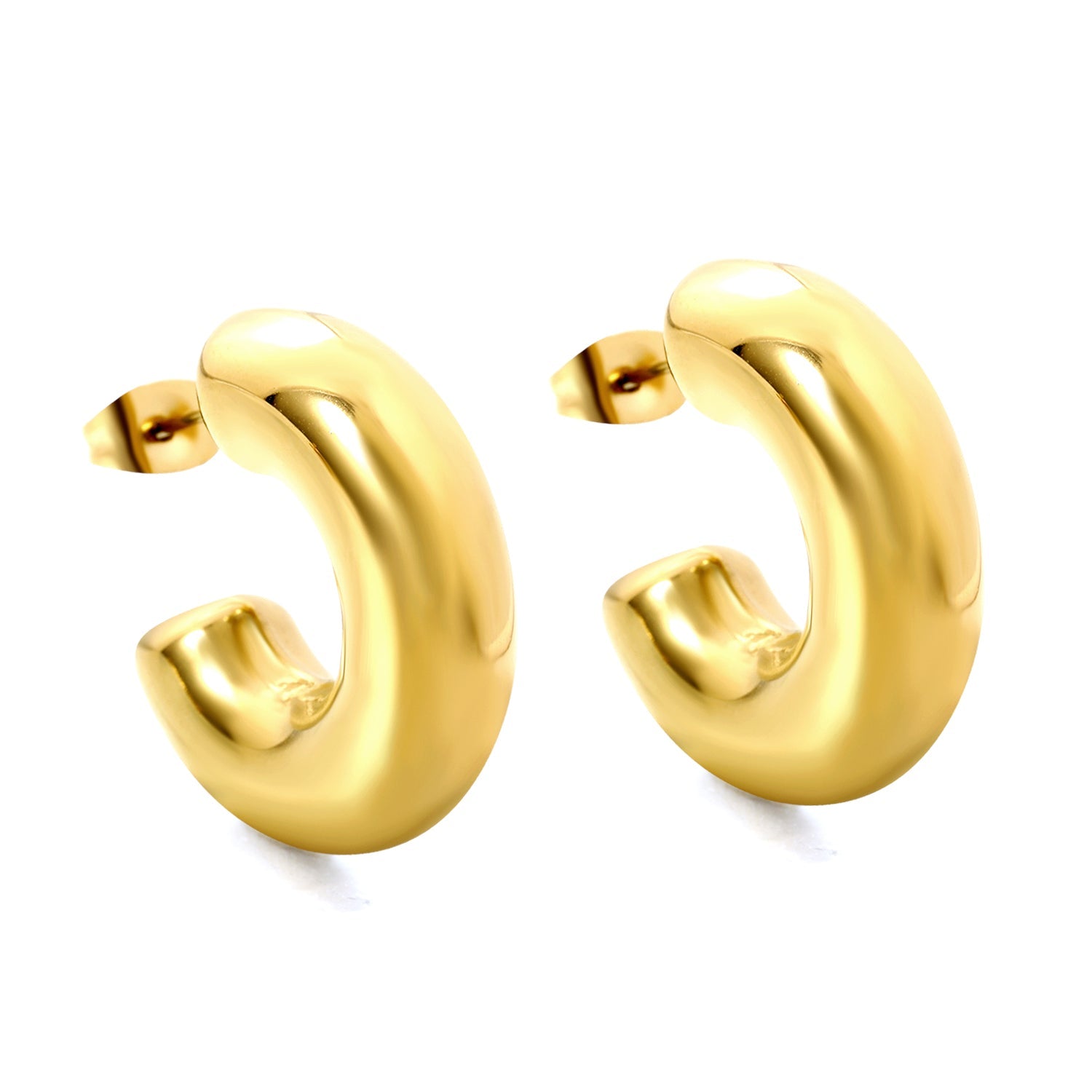 C-shaped earrings 10.5*31mm asonjewelry