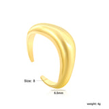 6.5mm Height Split Design Steel/Gold Plated Stylish Ring