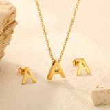 Steel/Gold Cut Letters Set without Diamonds A-Z