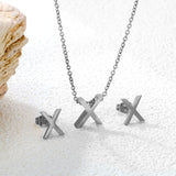 Steel/Gold Cut Letters Set without Diamonds A-Z