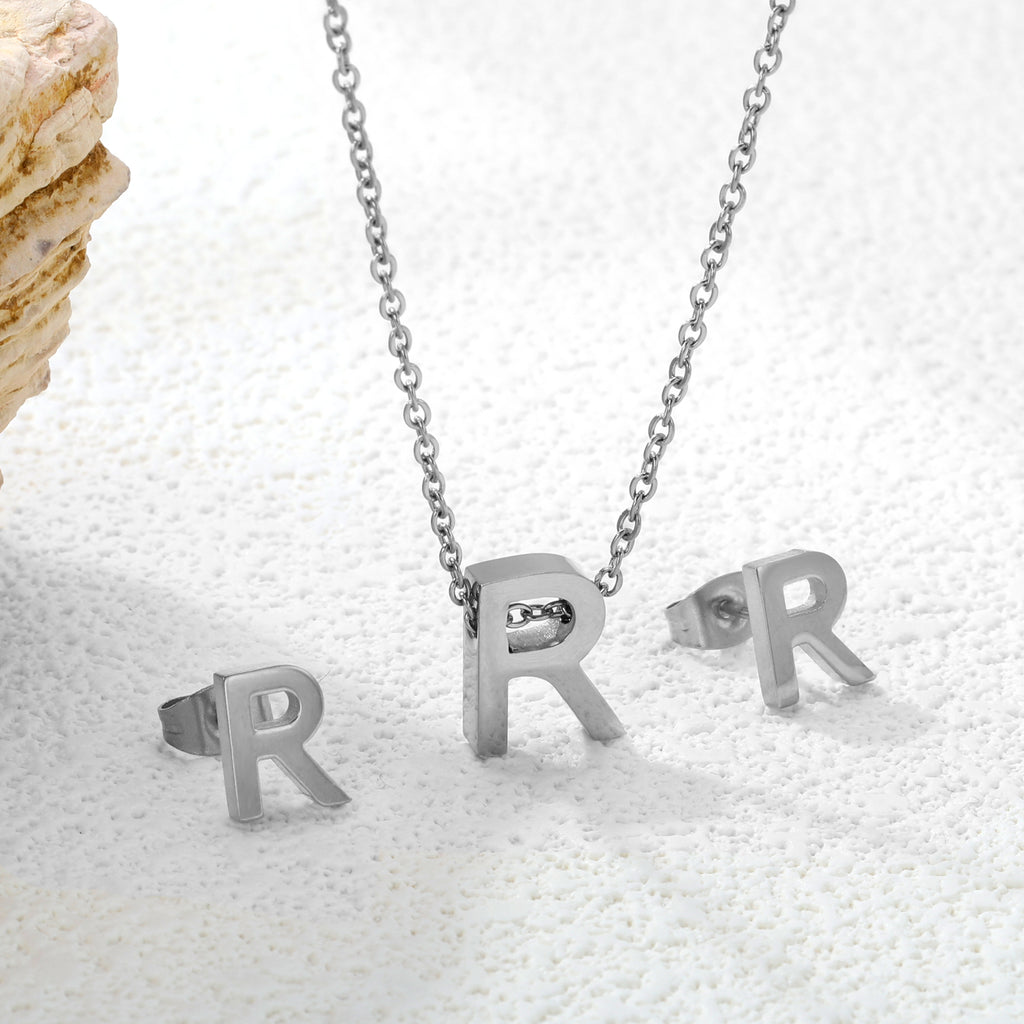 Steel/Gold Cut Letters Set without Diamonds A-Z