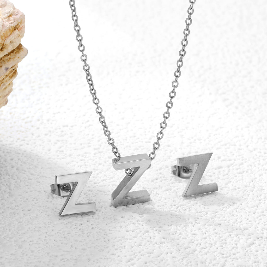 Steel/Gold Cut Letters Set without Diamonds A-Z