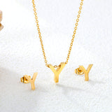 Steel/Gold Cut Letters Set without Diamonds A-Z