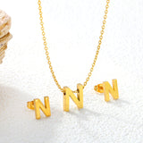 Steel/Gold Cut Letters Set without Diamonds A-Z