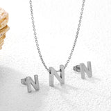 Steel/Gold Cut Letters Set without Diamonds A-Z