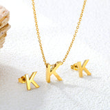 Steel/Gold Cut Letters Set without Diamonds A-Z