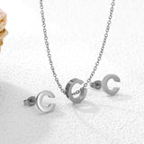 Steel/Gold Cut Letters Set without Diamonds A-Z