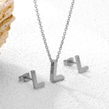 Steel/Gold Cut Letters Set without Diamonds A-Z