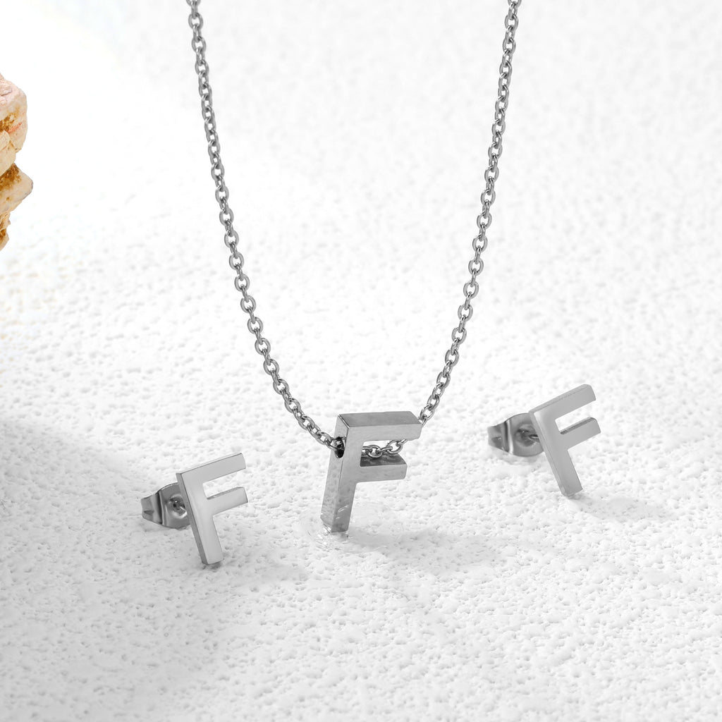 Steel/Gold Cut Letters Set without Diamonds A-Z