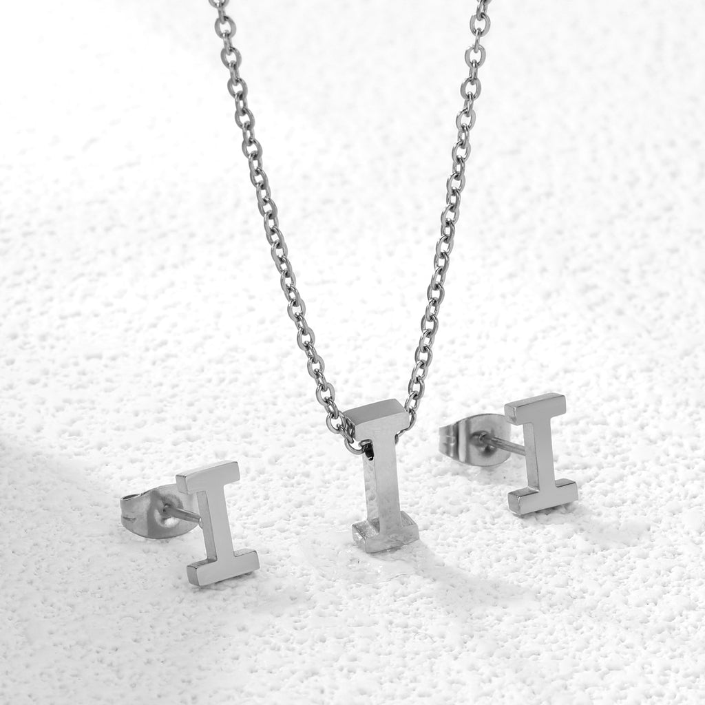 Steel/Gold Cut Letters Set without Diamonds A-Z