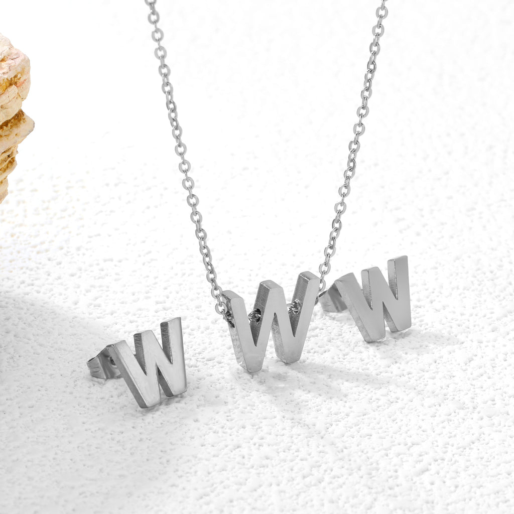 Steel/Gold Cut Letters Set without Diamonds A-Z