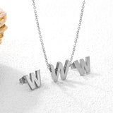 Steel/Gold Cut Letters Set without Diamonds A-Z