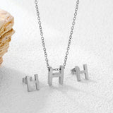 Steel/Gold Cut Letters Set without Diamonds A-Z